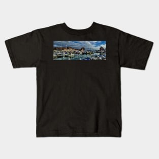 Sunderland Marina Panoramic View Kids T-Shirt